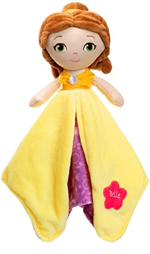 KIDS PREFERRED Disney Baby Belle Plush Stuffed Animal Snuggler Blanket