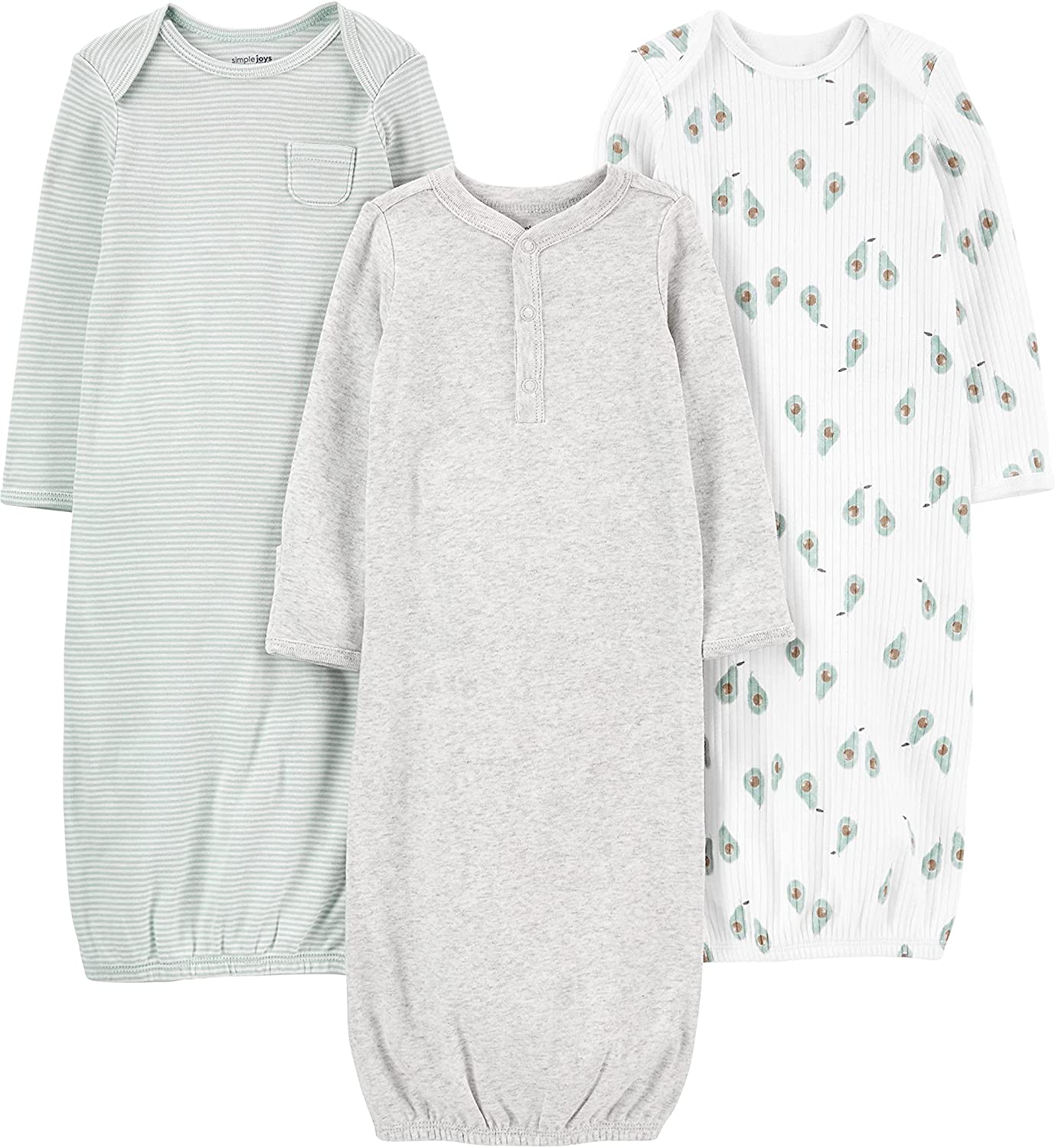 Simple Joys by Carter’s Baby 3-Pack Cotton Sleeper Gowns
