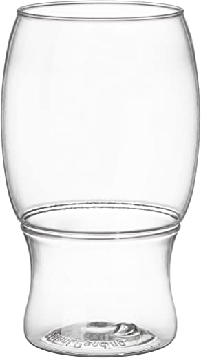 AmazonCommercial Plastic Shatterproof Pint Glass, 18 oz, Pack of 24