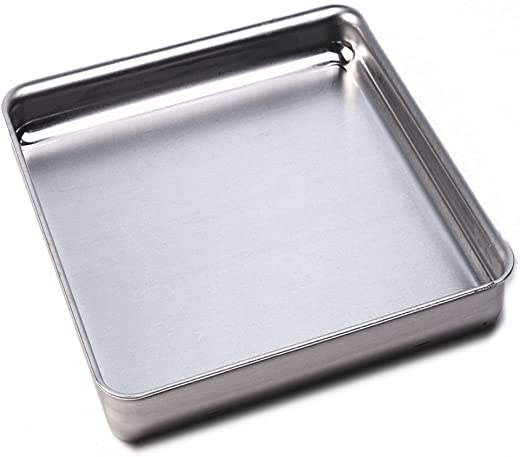 American Metalcraft SQ1020 Square Deep Dish Pan, Aluminum, 2″ H, 10″ W, 10″ L