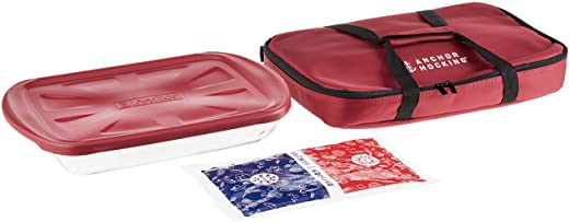 Anchor Hocking Essentials Tote Set with Embrace Lid (Set of 4)