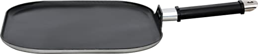 Brentwood Appliances 11-Inch Nonstick Aluminum Square Griddle Pan, Normal, Black