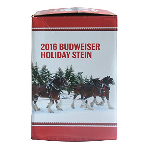 Budweiser Boelter Brands Holiday Stein, 31-Ounce, 31 oz, 2016 White