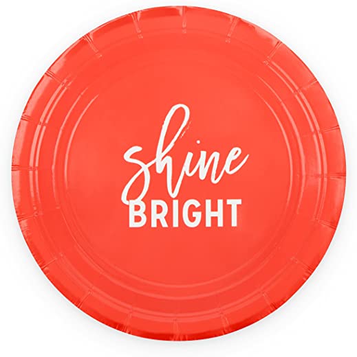 CakeWalk Shine Bright Appetizer Plate, One Size, Multi Colored