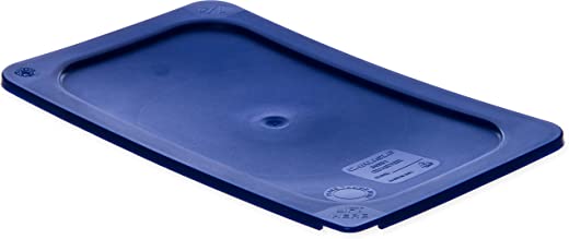 Carlisle 3058160 Smart Lids Quarter Size Polyethylene Lid, Dark Blue
