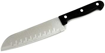 Chef Craft Select Santoku Knife, 6.25 inch blade 14 inch in length, Stainless Steel/Black