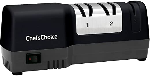Chef’sChoice 250 Hybrid Knife Sharpeners uses Diamond Abrasives and Combines Electric and Manual Sharpening for 20-Degree Straight and Serrated…