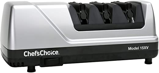 Chef’sChoice Trizor XV EdgeSelect Professional Electric Knife Sharpener with 100-Percent Diamond Abrasives and Precision Angle Guides for Straight…