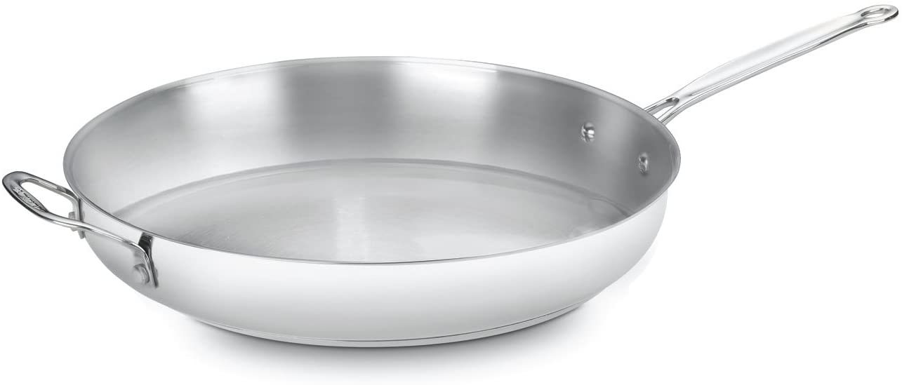 Cuisinart 722-36H Chef’s Classic Stainless 14-Inch Open Skillet with Helper Handle