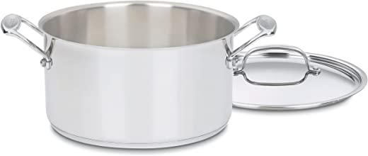 Cuisinart 744-24 Chef’s Classic Stainless Stockpot with Cover, 6-Quart,Silver