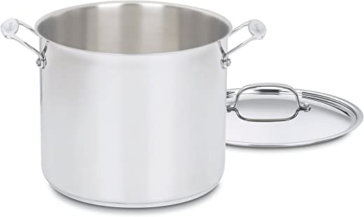 Cuisinart 766-26 Chef’s Classic 12-Quart Stockpot with Cover, Brushed Stainless