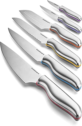 Cuisinart C77-12PCS 12 PC Classic Cutlery Color Band Collection