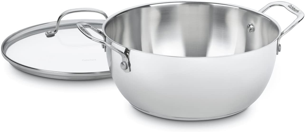 Cuisinart Chef’s Classic Stainless 5-1/2-Quart Multi-Purpose Pot with Glass Cover