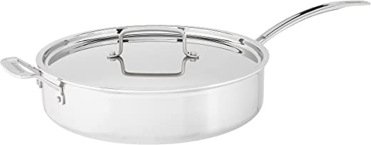 Cuisinart MultiClad Pro Stainless 5-1/2-Quart Saute with Helper and Cover