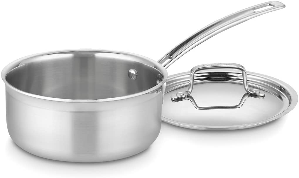 Cuisinart MultiClad Pro Stainless Steel 1-1/2-Quart Saucepan with Cover