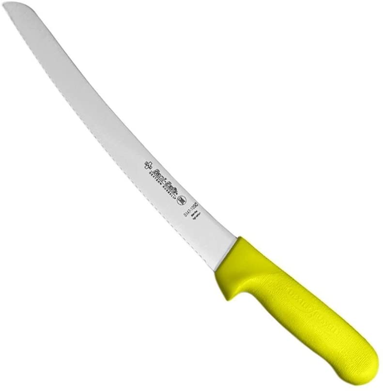 Dexter Outdoors 10″ Scalloped Bread Knife with Yellow Handle