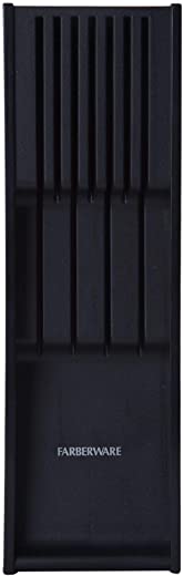 Farberware 5229614 7 Slot In Drawer Knife Organizer, 18-Inch, Black
