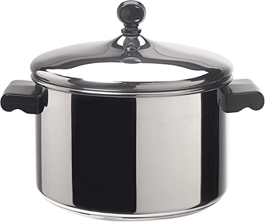 Farberware Classic Stainless Steel 4-Quart Covered Saucepot – – Silver