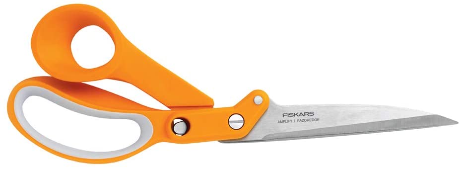 Fiskars Amplify RazorEdge Fabric Shears, 10 Inch, Orange