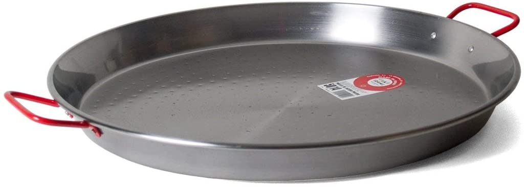 Garcima 18-Inch Carbon Steel Paella Pan, 46 cm