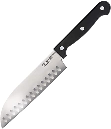 GINSU “Kiso Dishwasher Safe 5″” Santoku Knife”, black (KIS-KB-DS-001-11)