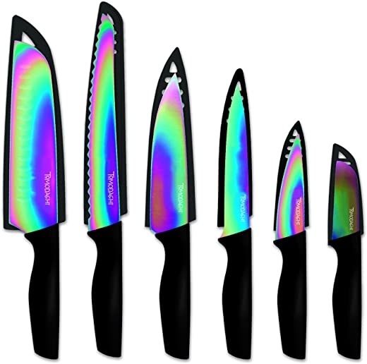 Hampton Forge HMC01A656D Rainbow Titanium – 12 Piece Cutlery Set – Multi