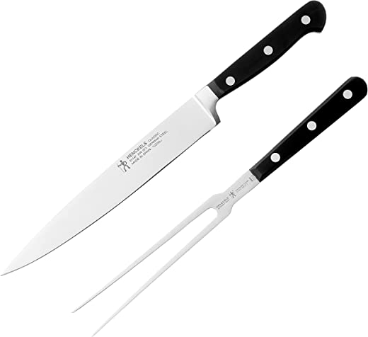 HENCKELS Classic Carving Set, 2-pc, Black/Stainless Steel