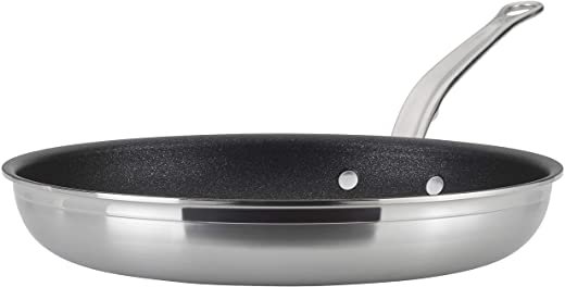 Hestan – ProBond Collection – TITUM 100% Triple Bonded Nonstick Stainless Steel Skillet, 12.5-Inches