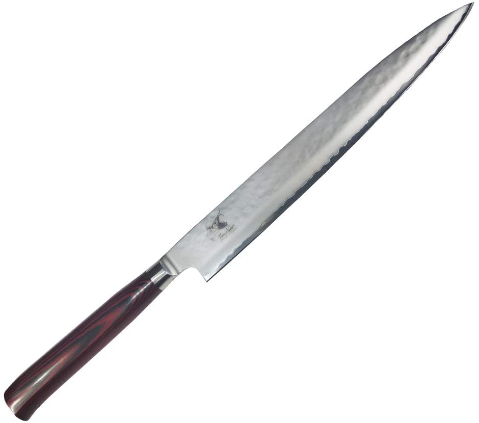 Hyabusa Cutlery Hyabusa Sashimi Knife, 9.5-Inch, Burgundy