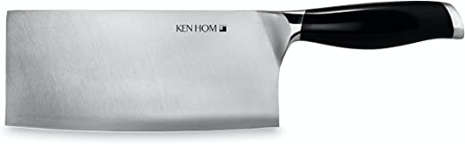 Ken Hom Cleaver Knife, 7” Stainless Steel – Chop and Cut Meat, Poultry & Vegetables, Silver