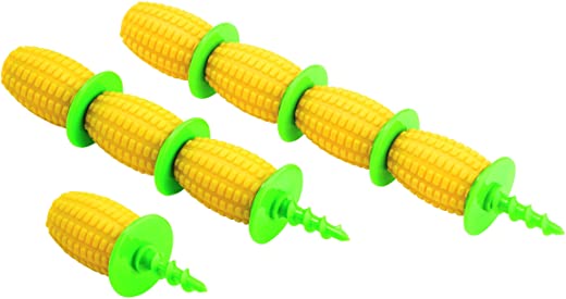 Kuhn Rikon Corn Holders – 8 Piece Set Yellow/Green