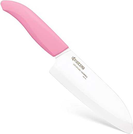 Kyocera Revolution Ceramic Kitchen Knife, 5-1/2″, Pink
