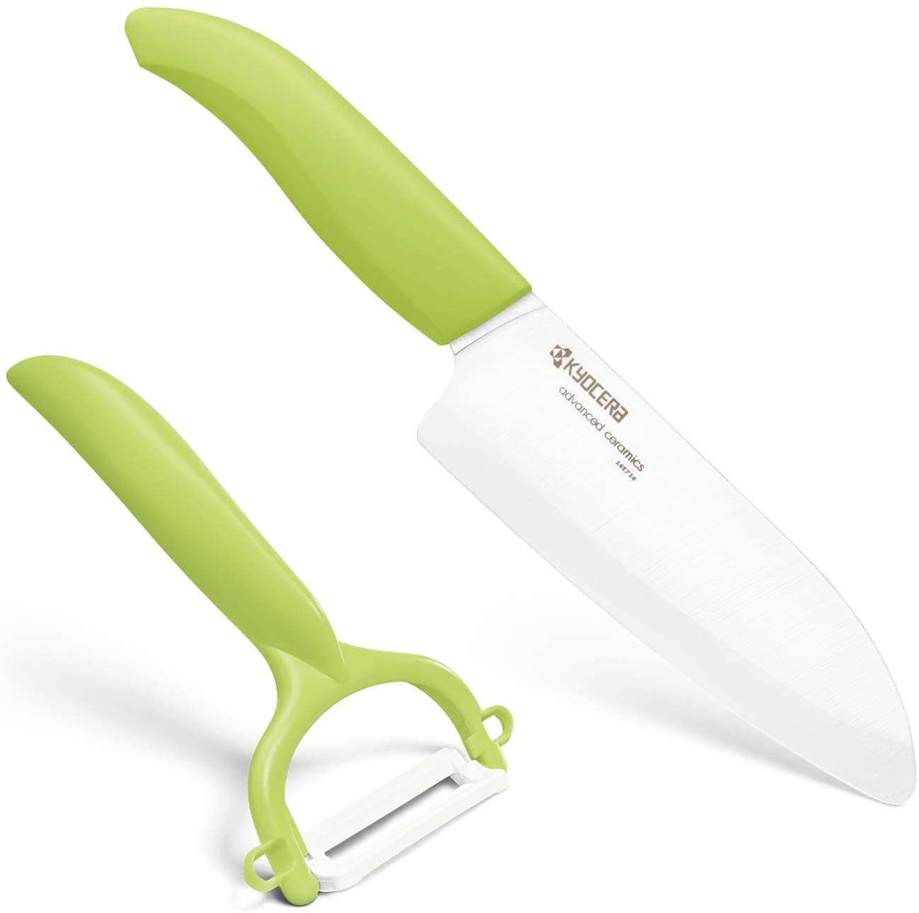 Kyocera Revolution Ceramic Knife and Peeler, 1 EA, Green