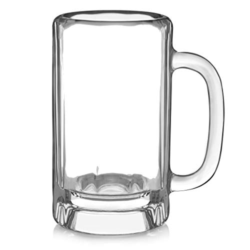 Libbey Heidelberg 4-Piece Glass Mug Set, 16 oz, Clear – Frustration Free Packaging