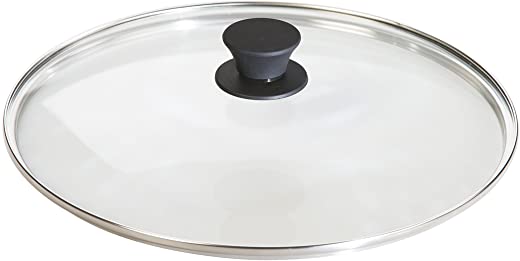Lodge Tempered Glass Lid (12 Inch) – Fits Lodge 12 Inch Cast Iron Skillets and 7 Quart Dutch Ovens