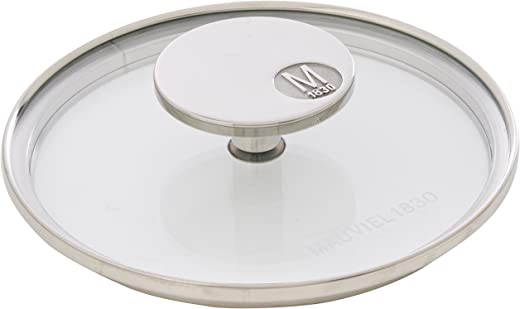 Mauviel Made In France M’360 5.5-Inch Glass Lid with Cast Stainless Steel