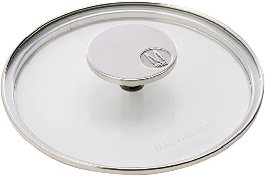 Mauviel Made In France M’360 6.3-Inch Glass Lid with Cast Stainless Steel