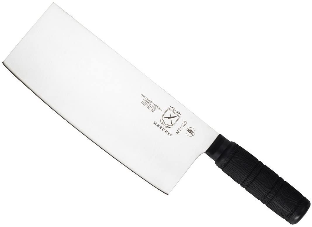 Mercer Culinary Asian Collection Chinese Chef’s Knife with Santoprene Handle