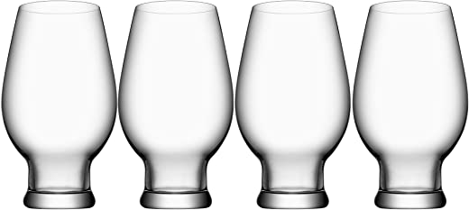 Orrefors Beer India Pale Ale 15.5 Ounce Glass, Set of 4