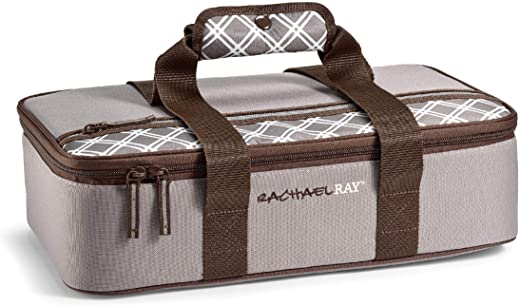 Rachael Ray Lasagna Lugger, Reusable Insulated Casserole Carrier Keeps Food Hot or Cold for Hours, Perfect for Lasagna Pan, Casserole Dish, Baking…