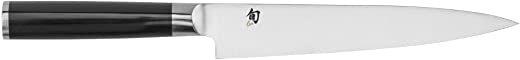 Shun Classic 7-in. Flexible Fillet Knife with High-Carbon Stainless Steel Blade and D-Shaped PakkaWood Handle Right Amount of Flex for Skinning,…