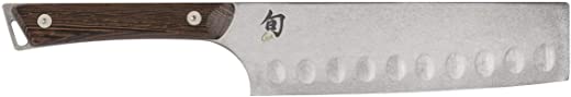 Shun Kanso 6.5-Inch Hollow-Ground Nakiri; Japanese Vegetable Knife; Razor-Sharp, High-Performance Steel Blade, Rustic Heritage Finish; Full-Tang…