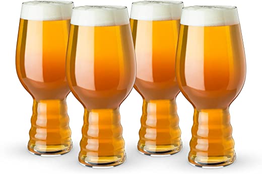 Spiegelau Craft Beer IPA Glass, Set of 4, European-Made Lead-Free Crystal, Modern Beer Glasses, Dishwasher Safe, Professional Quality Beer Pint…