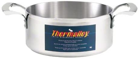 THERMALLOY 30qt Stainless Steel Brazier NSF