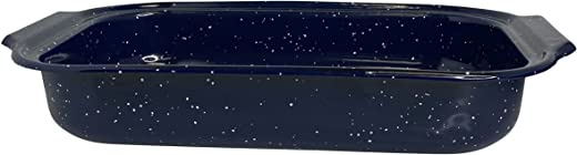Traditional Blue Speckled Roaster/Baking Pan 12″ x 7.8”