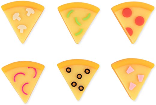 TrueZoo Pizza Drink Charms, One Size, Multi Colored