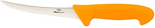 UltraSource Boning Knife, 5″ Curved/Stiff Blade, Polypropylene Handle