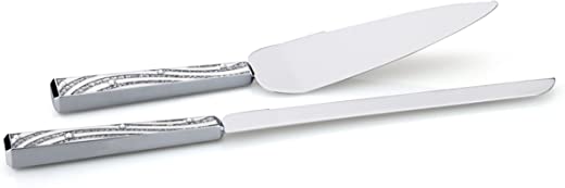 Unknown NCKS4 flatware-cake-knives, Silver With White