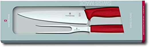 Victorinox Swiss Classic Carving Set 2pc Red