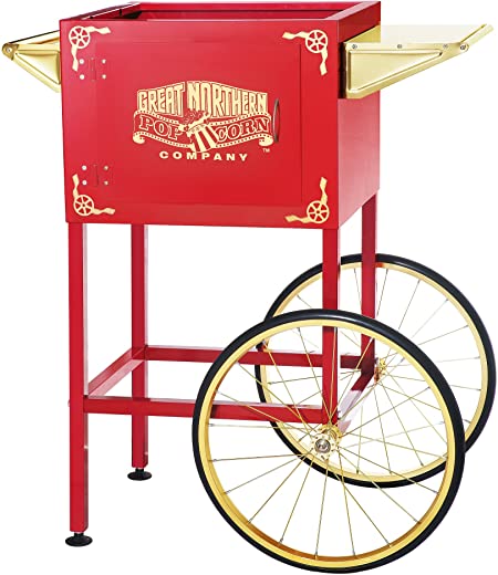 6400 Red Replacement Cart for Larger Roosevelt Style Great Northern Popcorn Machines